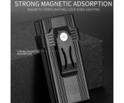 Magnetisk Nyckelring Ficklampa Arbetsljus 4-LED Flera färger Magnet Clips