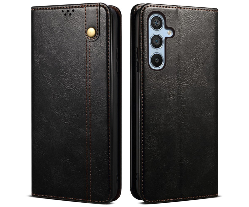 Till Samsung Galaxy S25 Plånboksfodral  - Svart