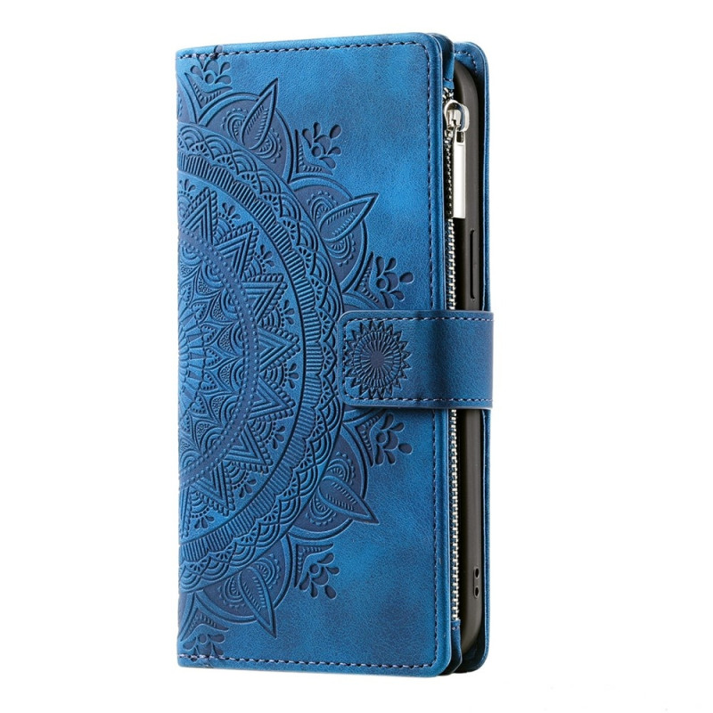 Phone Wallet Case with Mandala Flower Pattern for Motorola Moto G37 5G / G47 5G