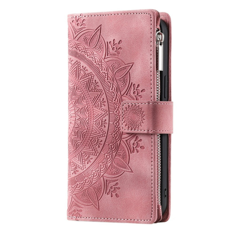 Telefonlommebokdeksel med mandala blomstermønster til Motorola Moto G37 5G / G47 5G