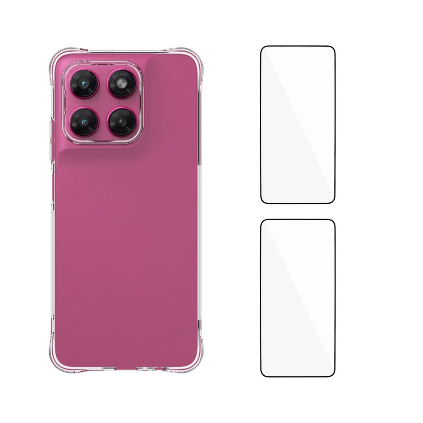 WANLONFENG Puhelinkotelo näytönsuojalla Motorola Moto G37 5G / Moto G47 5G puhelimille