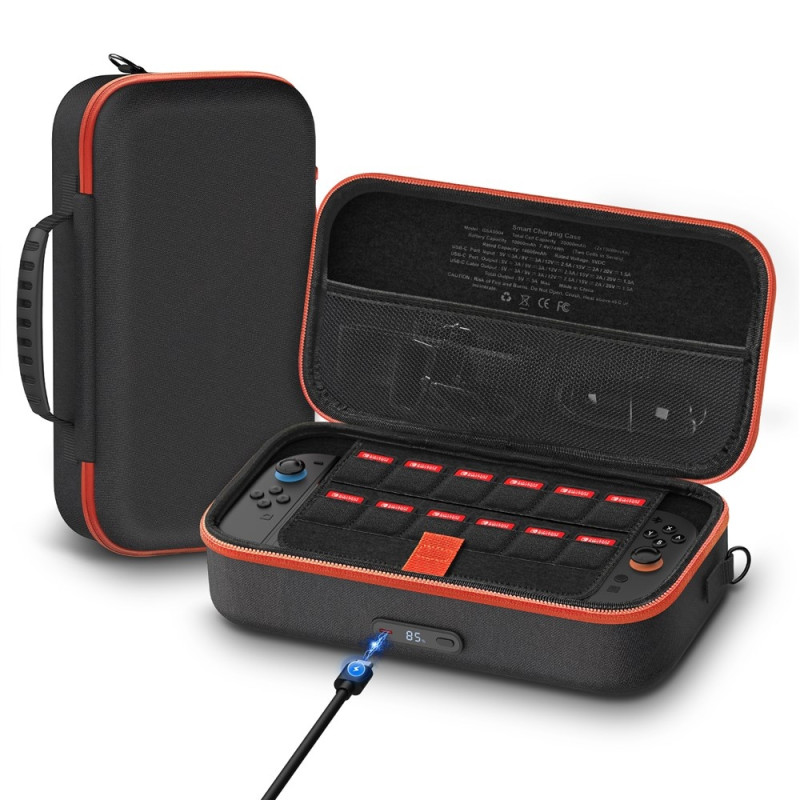 Compatible with Nintendo Switch 2 20,000mAh power bank with display and smart charging.