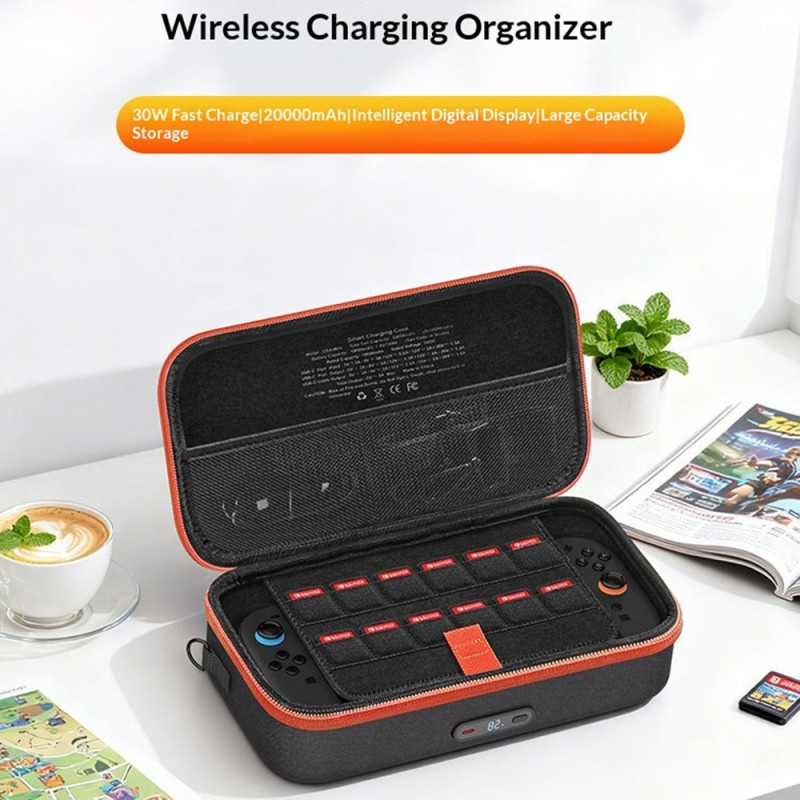 Yhteensopiva Nintendo Switch 2:n kanssa 20 000 mAh:n varavirtalähde, jossa on näyttö ja älykäs lataus.