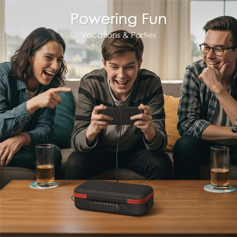 Kompatibel med Nintendo Switch 2 20.000 mAh-powerbank med display og smart-opladning.