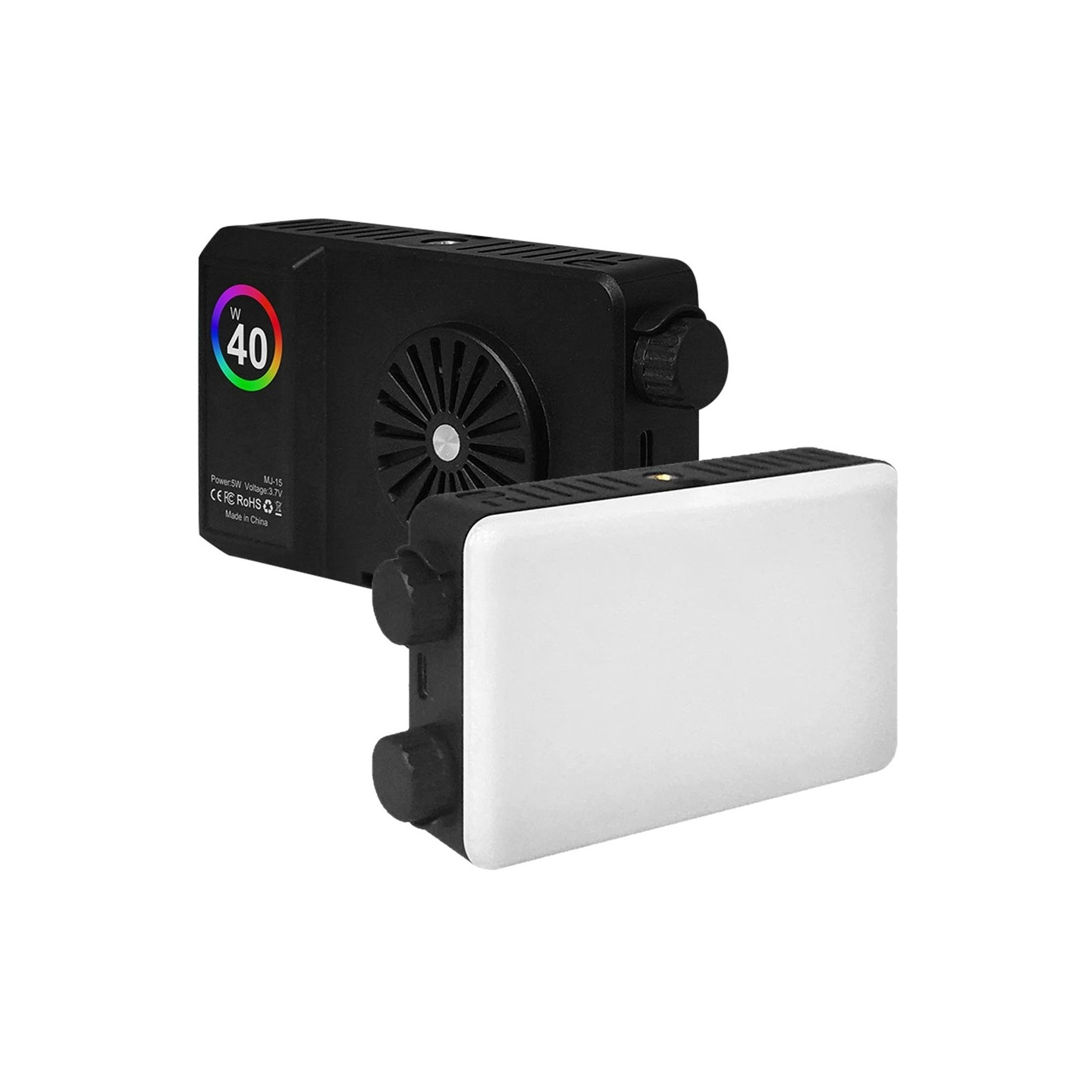 K-15 LED-lys for foto og video – 180 grader justerbart, dimbart, fargemoduser