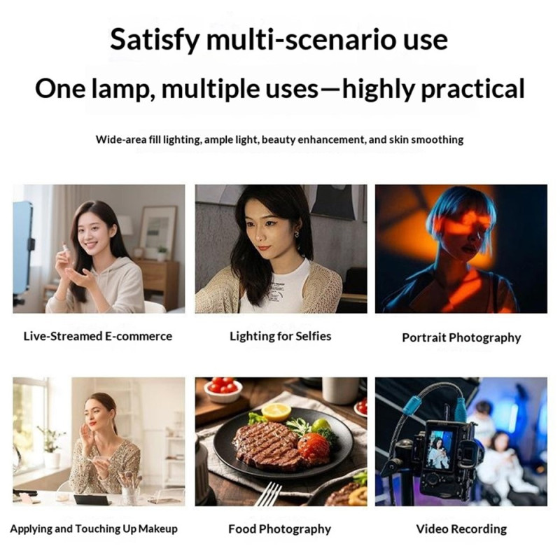 K-15 LED Photography Video Light – 180-Degree Adjustable, Dimmable, Color Modes