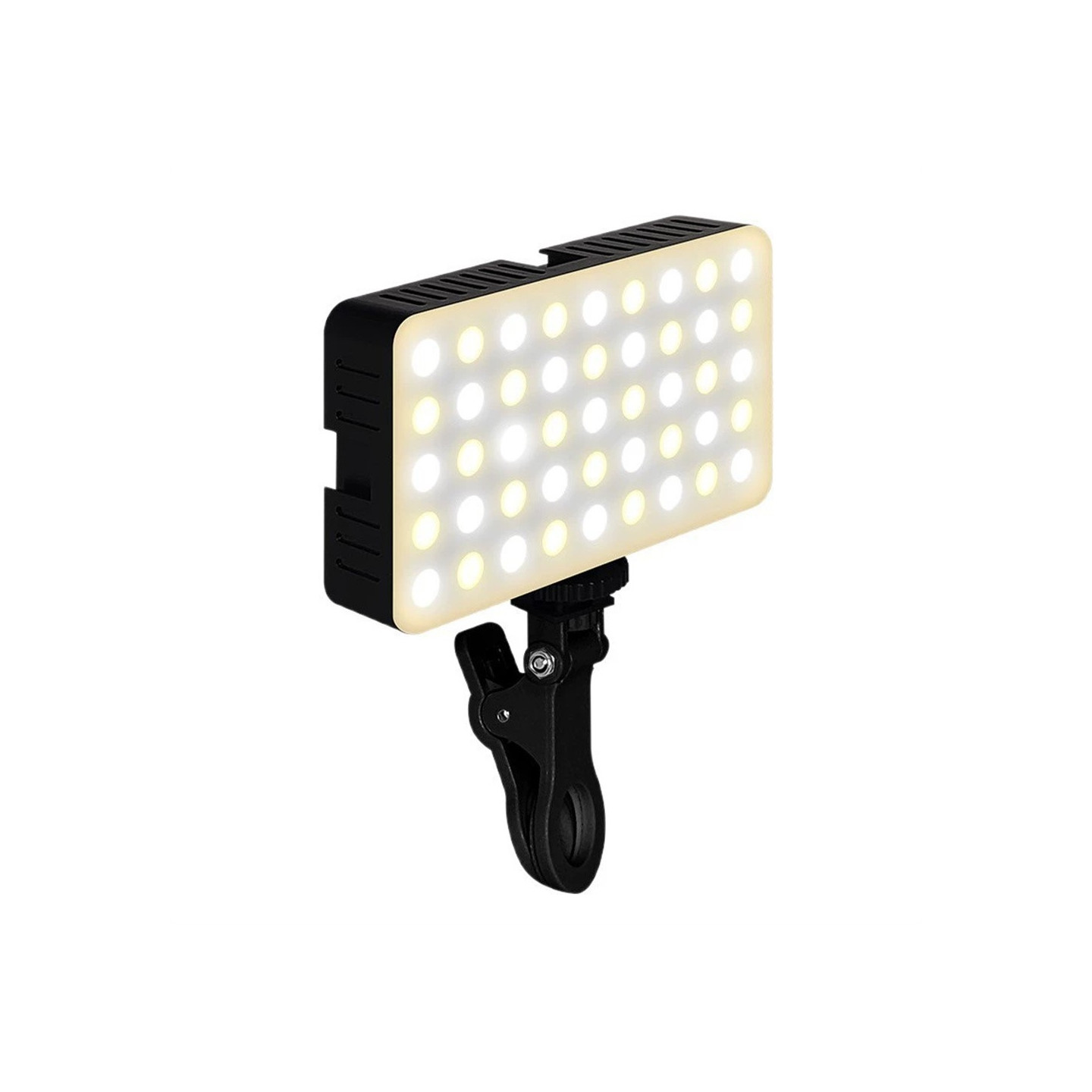K-35 LED-lys for foto/video – klemme – 3 fargetemperaturer