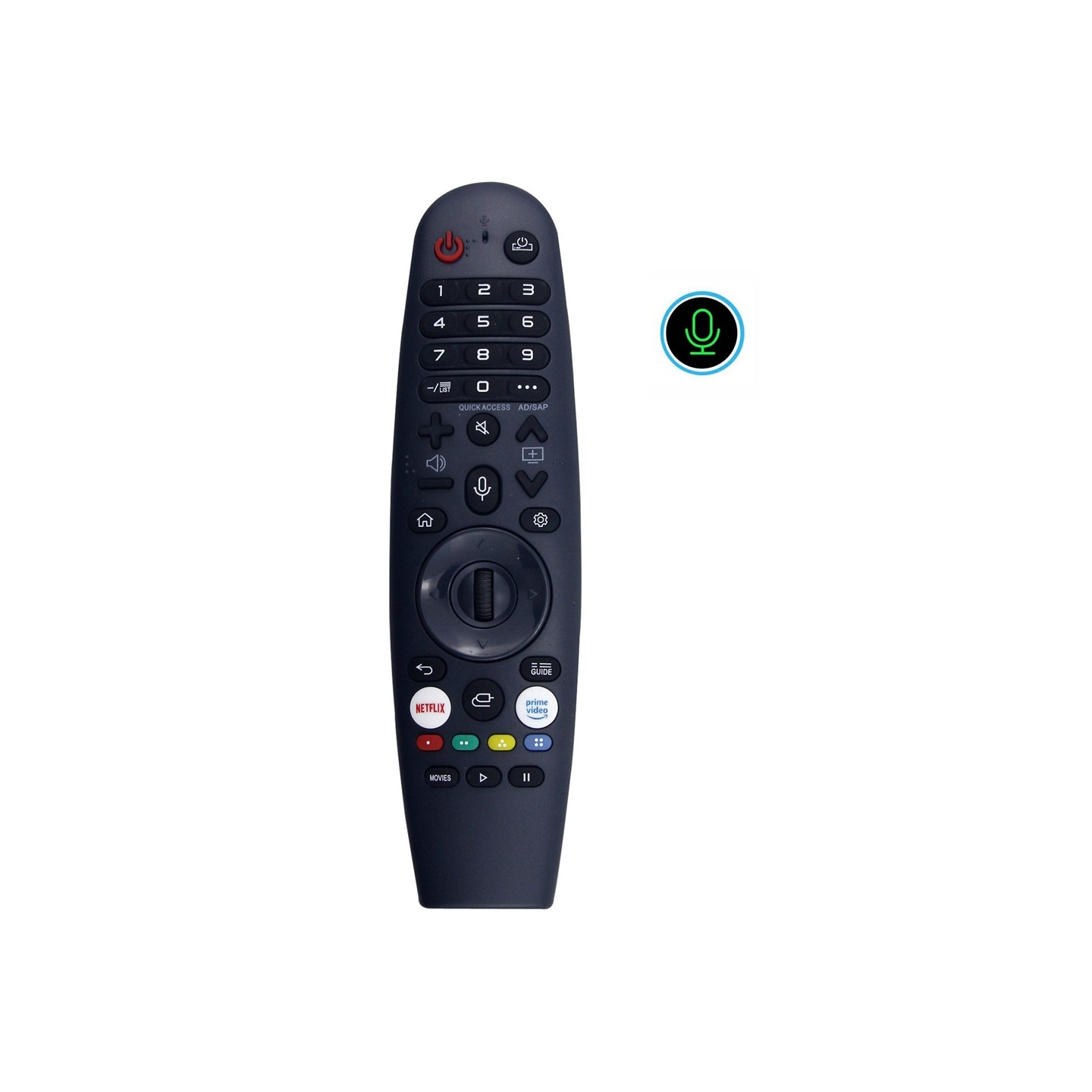 Replacement TV Remote Control for AKB76036901 LG TV – Voice Control and Air Mouse