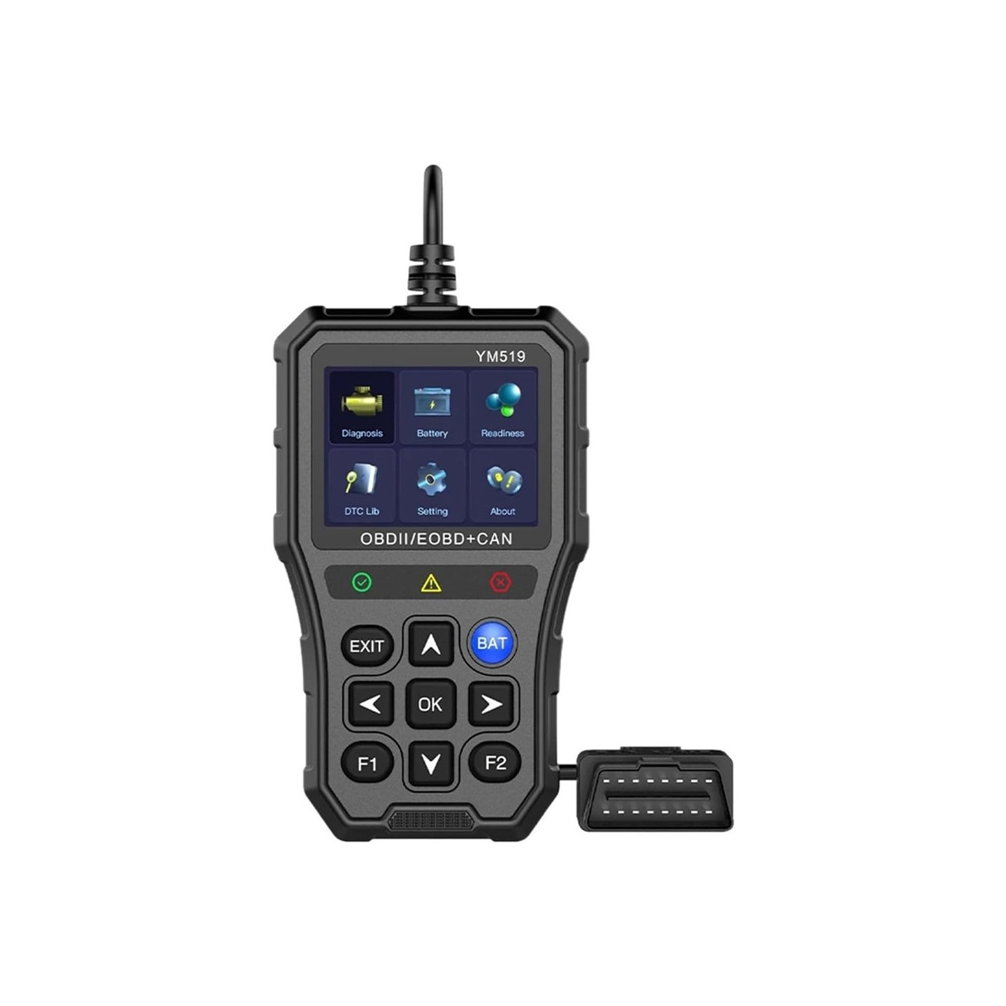 OBD2 fault code reader / diagnostic tool – full-featured OBDII scanner with support for 13 languages
