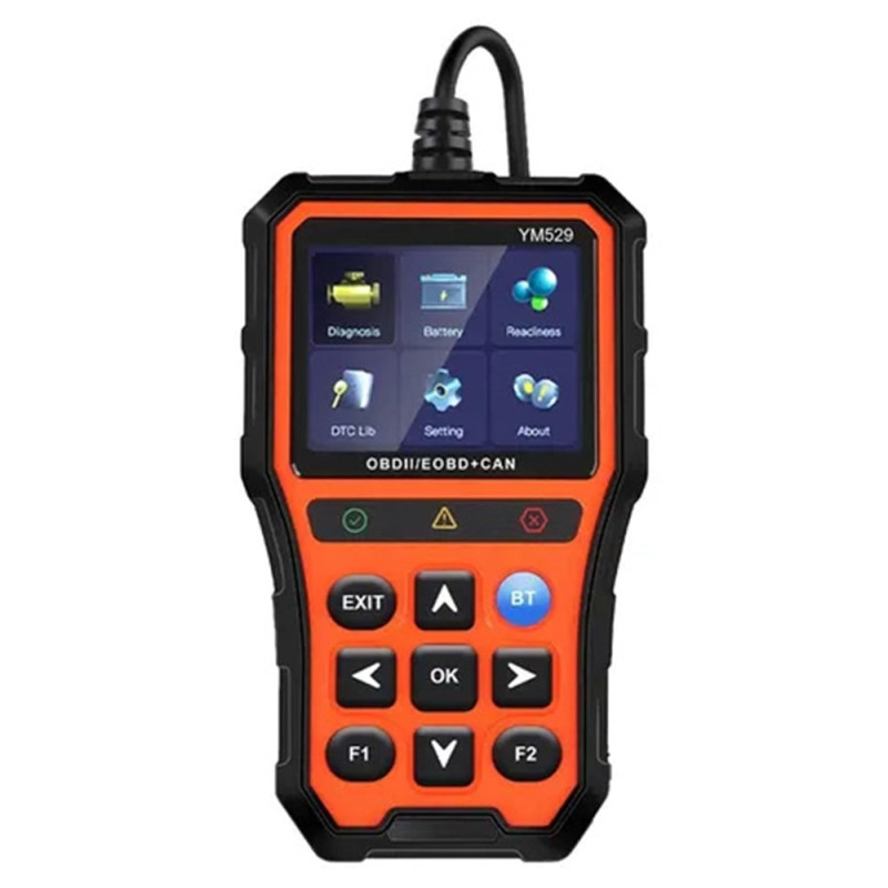 OBD2-bildiagnosescanner med Bluetooth, live-data og batteritester