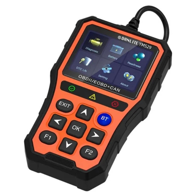 OBD2-bildiagnosescanner med Bluetooth, live-data og batteritester