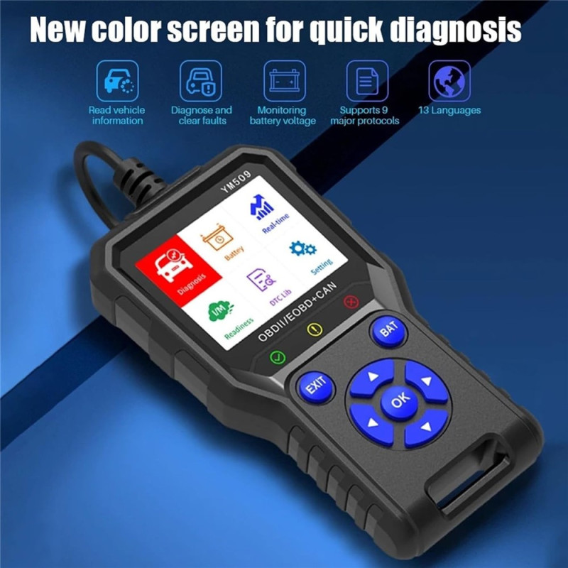 OBD2 Car Fault Code Scanner – Professional CAN OBDII/EOBD Tool