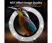 ENKAY Kamera Lins Skydd till Samsung Galaxy S25 Härdat glas Glitter