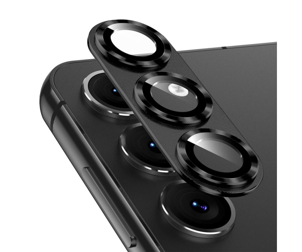 För Samsung Galaxy S25 Kameralinsskydd ENKAY Metallring Linsfilm 