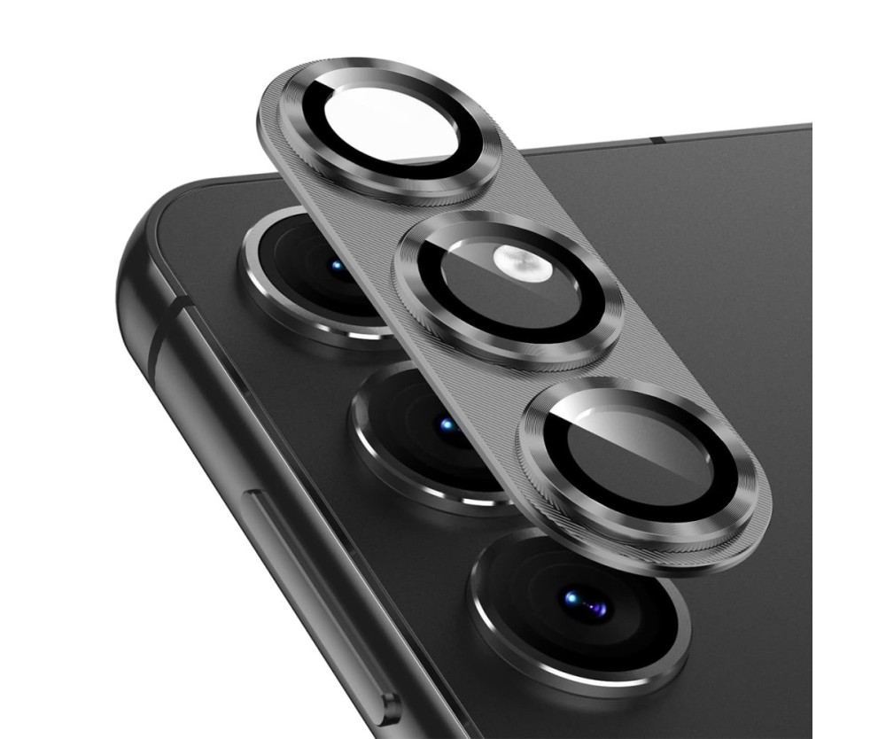 För Samsung Galaxy S25 Kameralinsskydd ENKAY Metallring Linsfilm 