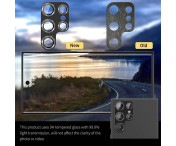 För Samsung Galaxy S25 Kameralinsskydd ENKAY Metallring Linsfilm 