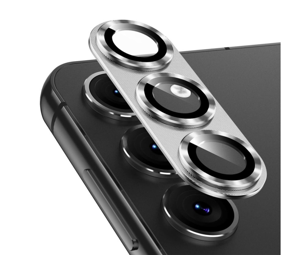 För Samsung Galaxy S25 Kameralinsskydd ENKAY Metallring Linsfilm 