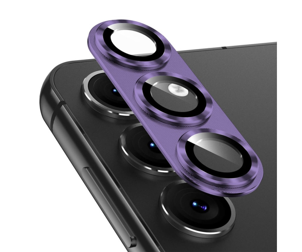 För Samsung Galaxy S25 Kameralinsskydd ENKAY Metallring Linsfilm 