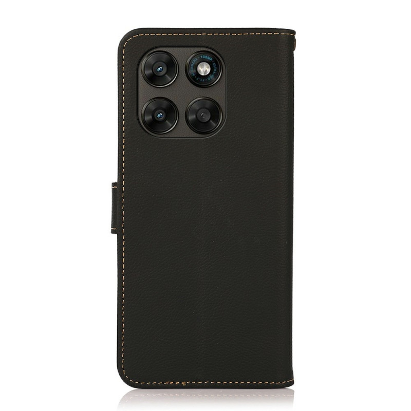 KHAZNEH Telefonlommebokdeksel i skinn til Motorola Moto G87 5G / G67 5G / G77 5G