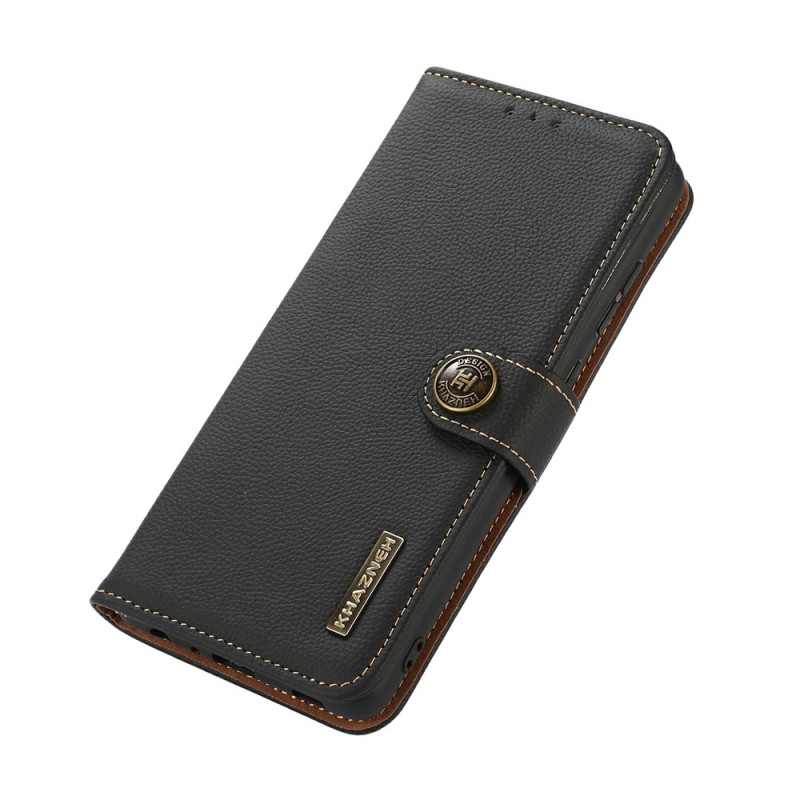 KHAZNEH Telefonlommebokdeksel i skinn til Motorola Moto G87 5G / G67 5G / G77 5G