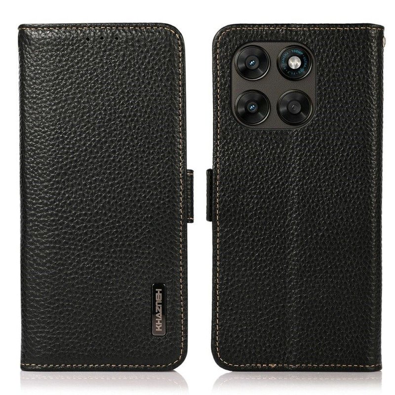 KHAZNEH Nahkainen puhelimen lompakkokotelo Motorola Moto G87 5G / G67 5G / G77 5G puhelimille
