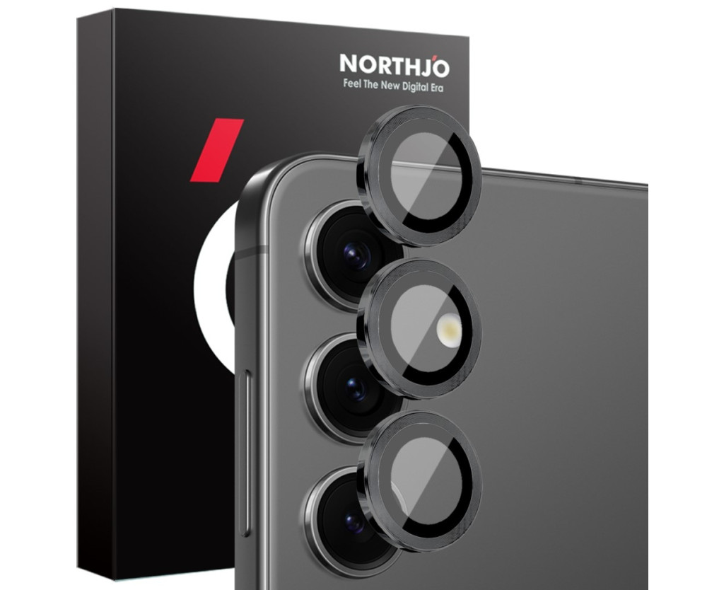 NORTHJO för Samsung Galaxy S25 Härdat Glas Kameralinsskydd