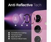 NORTHJO för Samsung Galaxy S25 Härdat Glas Kameralinsskydd