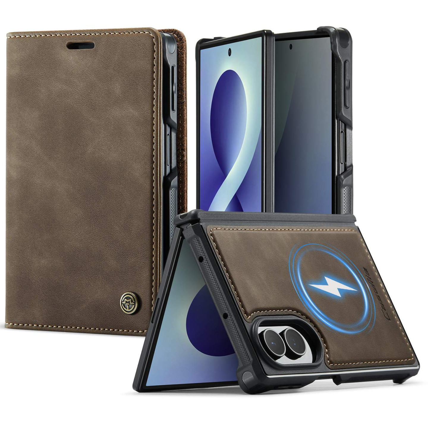 CASEME Magnetisk telefonlommebokdeksel til Samsung Galaxy Z Fold8