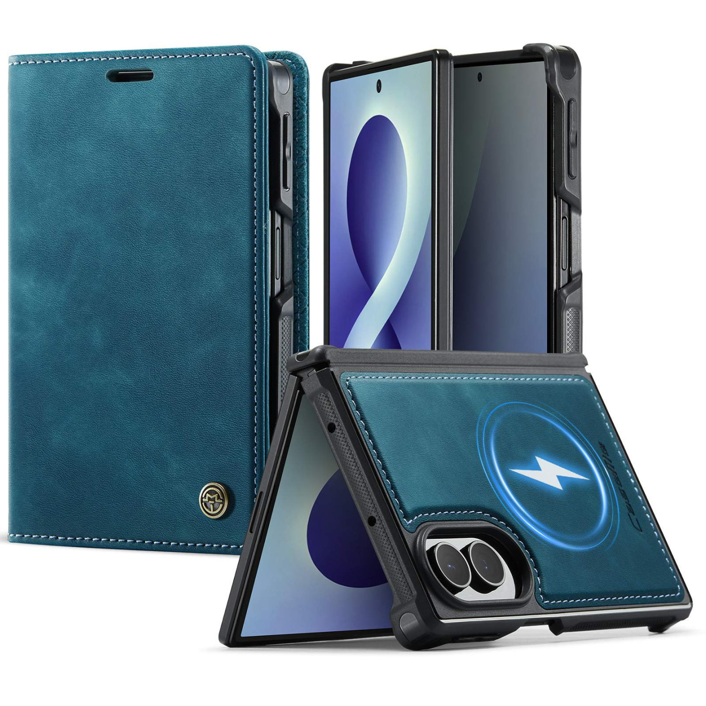 CASEME Magnetisk telefonlommebokdeksel til Samsung Galaxy Z Fold8