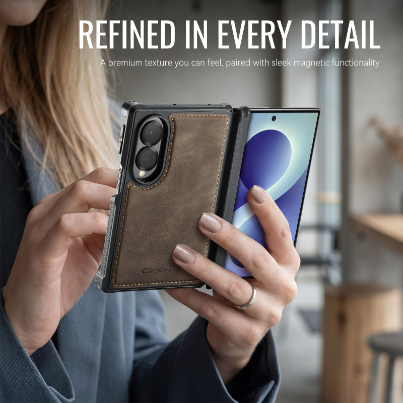 CASEME Magnetisk telefonlommebokdeksel til Samsung Galaxy Z Fold8