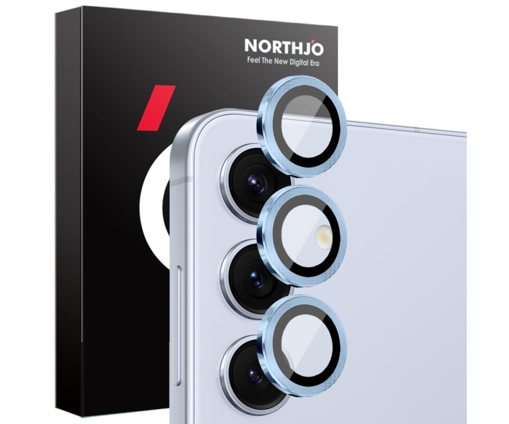 NORTHJO för Samsung Galaxy S25 Härdat Glas Kameralinsskydd