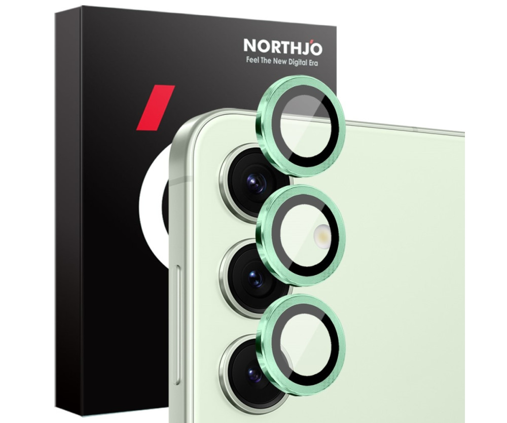 NORTHJO för Samsung Galaxy S25 Härdat Glas Kameralinsskydd