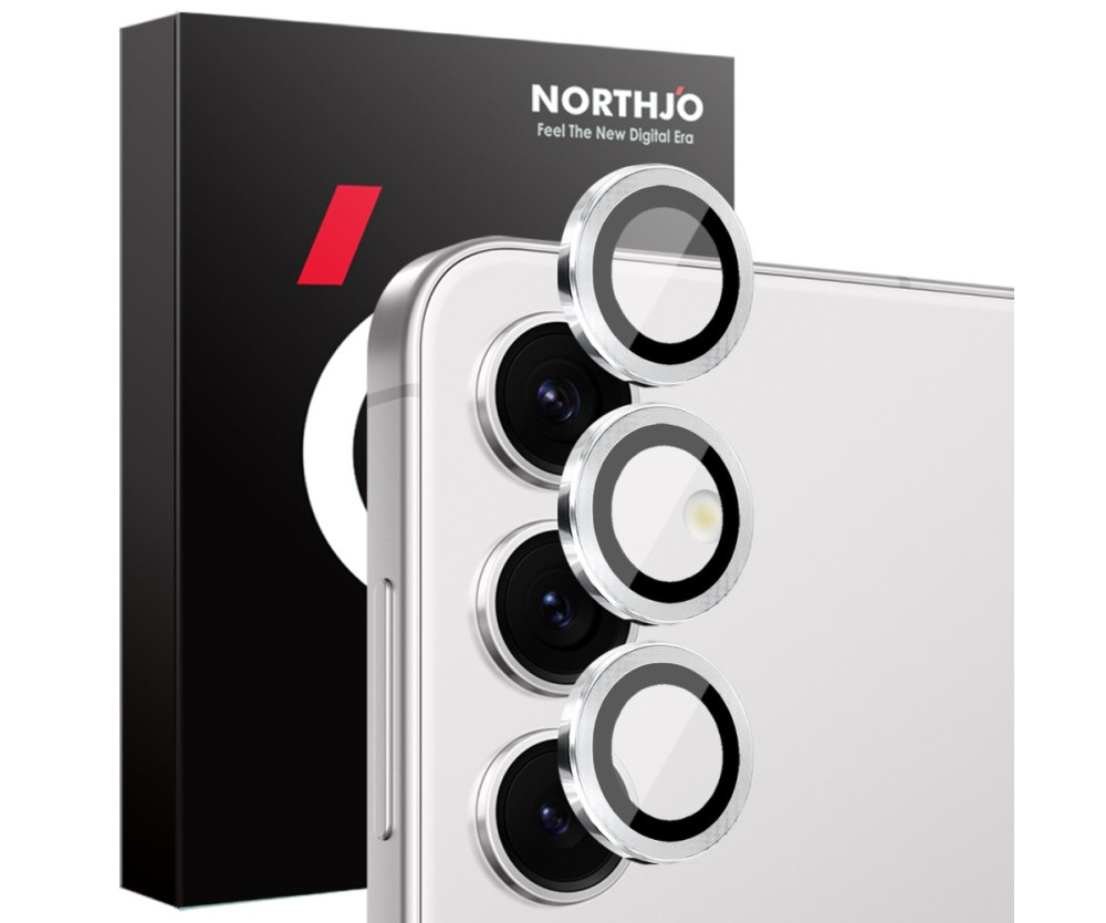 NORTHJO för Samsung Galaxy S25 Härdat Glas Kameralinsskydd