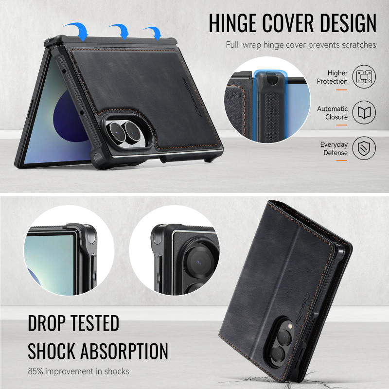 CASEME Magnetisk telefonlommebokdeksel til Samsung Galaxy Z Fold8