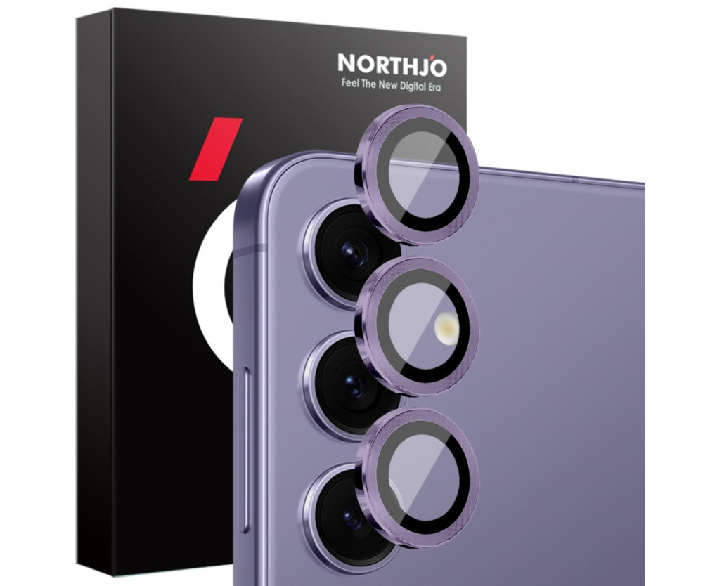 NORTHJO för Samsung Galaxy S25 Härdat Glas Kameralinsskydd