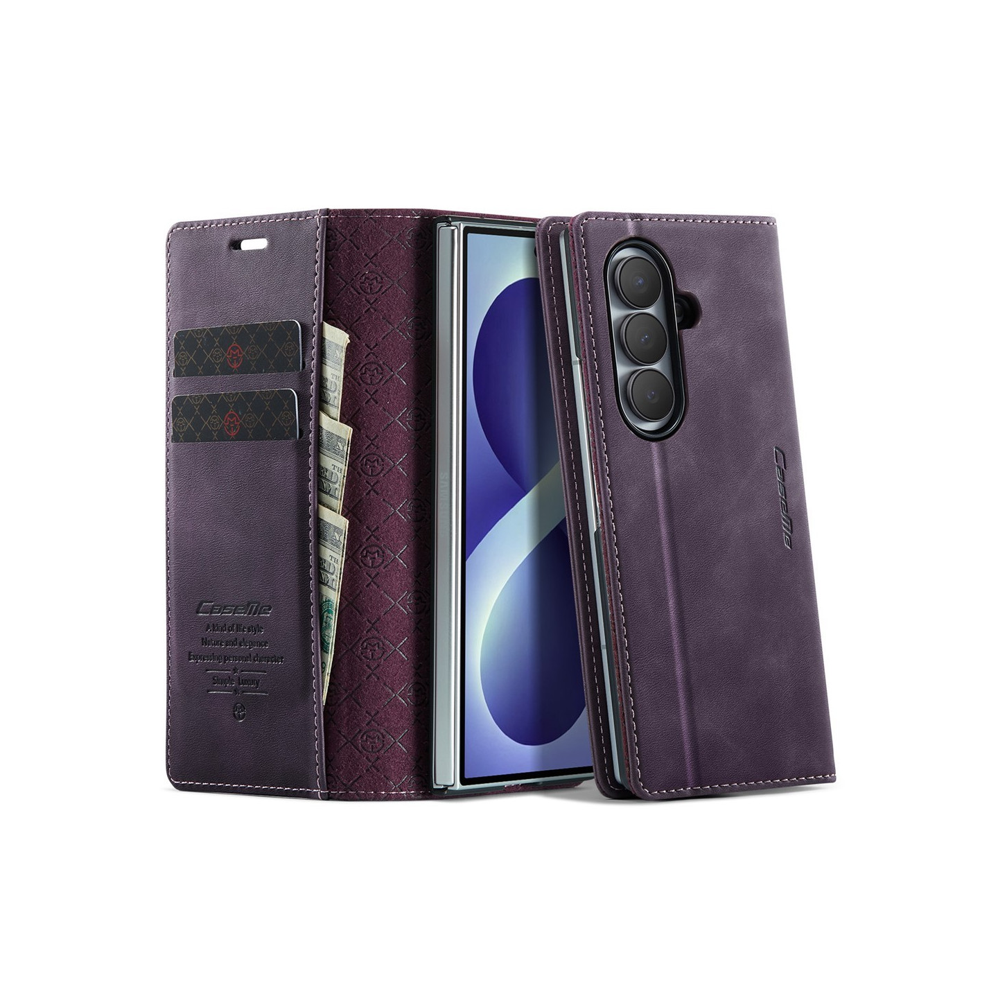 CASEME Puhelimen lompakkokotelo Samsung Galaxy Z Fold8 Ultra puhelimelle