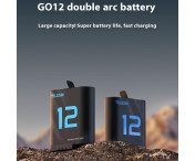 TELESIN S0-ECB-02-TGP Batteri för GoPro Hero 12 11 10 9 1720mAh Ersättning