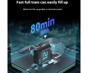 TELESIN S0-ECB-02-TGP Batteri för GoPro Hero 12 11 10 9 1720mAh Ersättning