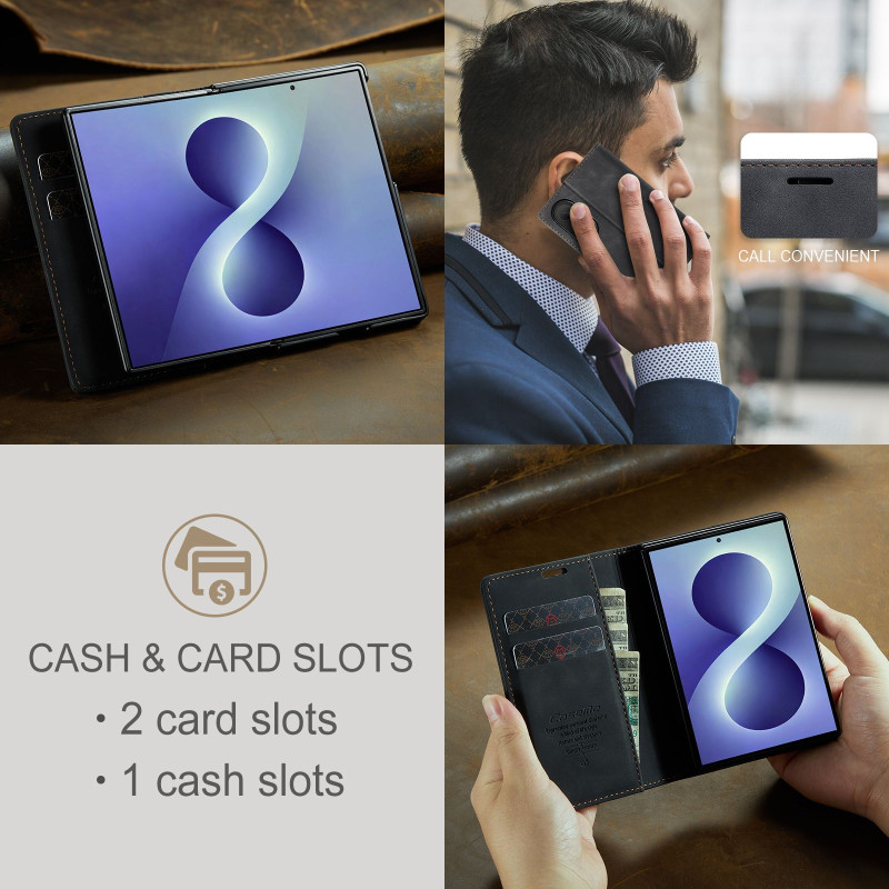 CASEME Telefonlommebokdeksel med støtteben til Samsung Galaxy Z Fold8