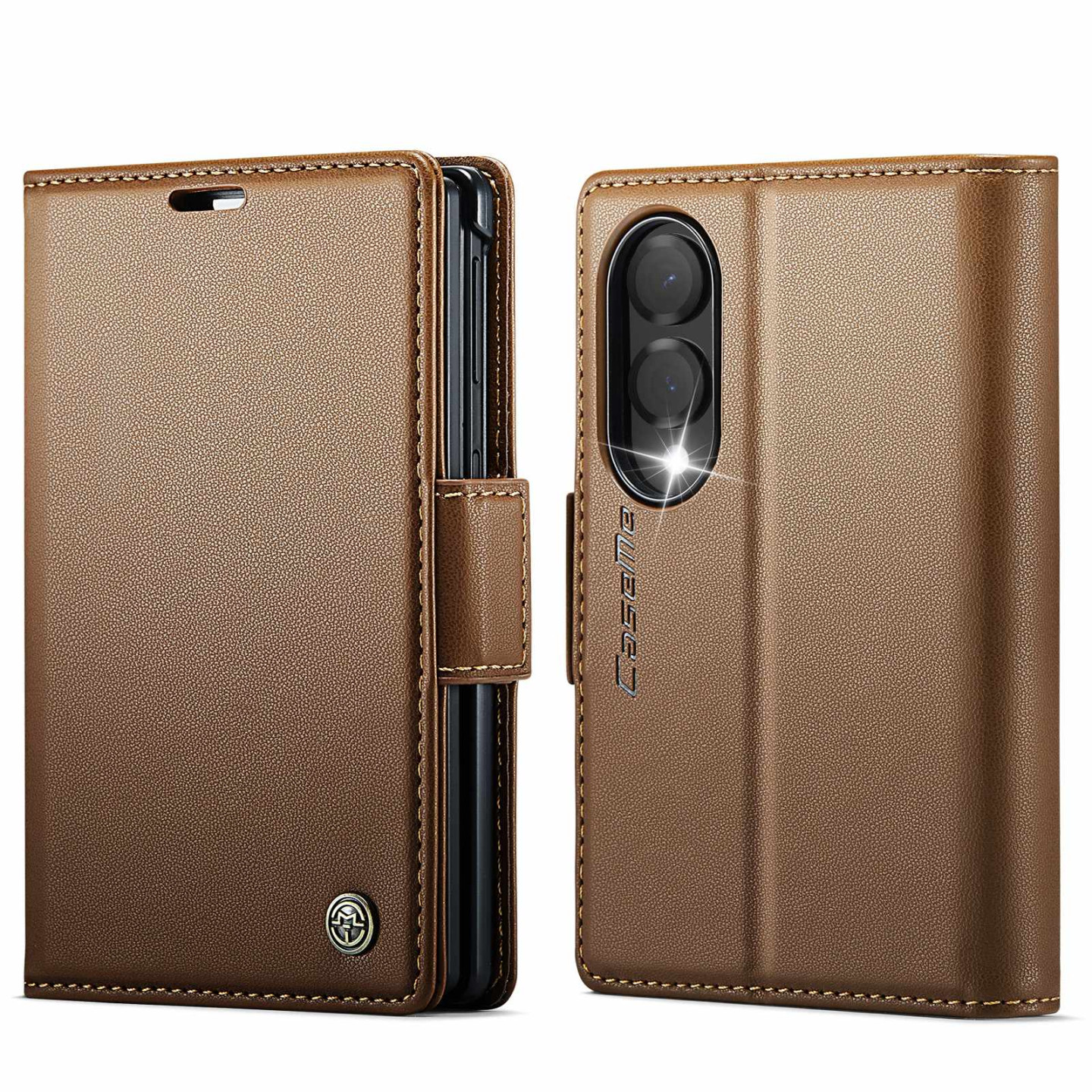 CASEME Glanset telefonlommebokdeksel til Samsung Galaxy Z Fold8