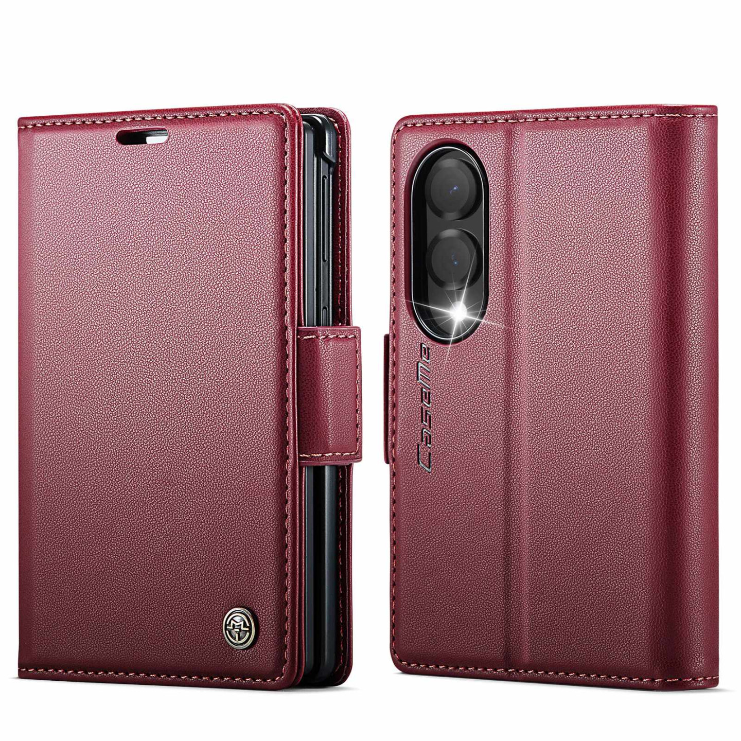 CASEME Glanset telefonlommebokdeksel til Samsung Galaxy Z Fold8