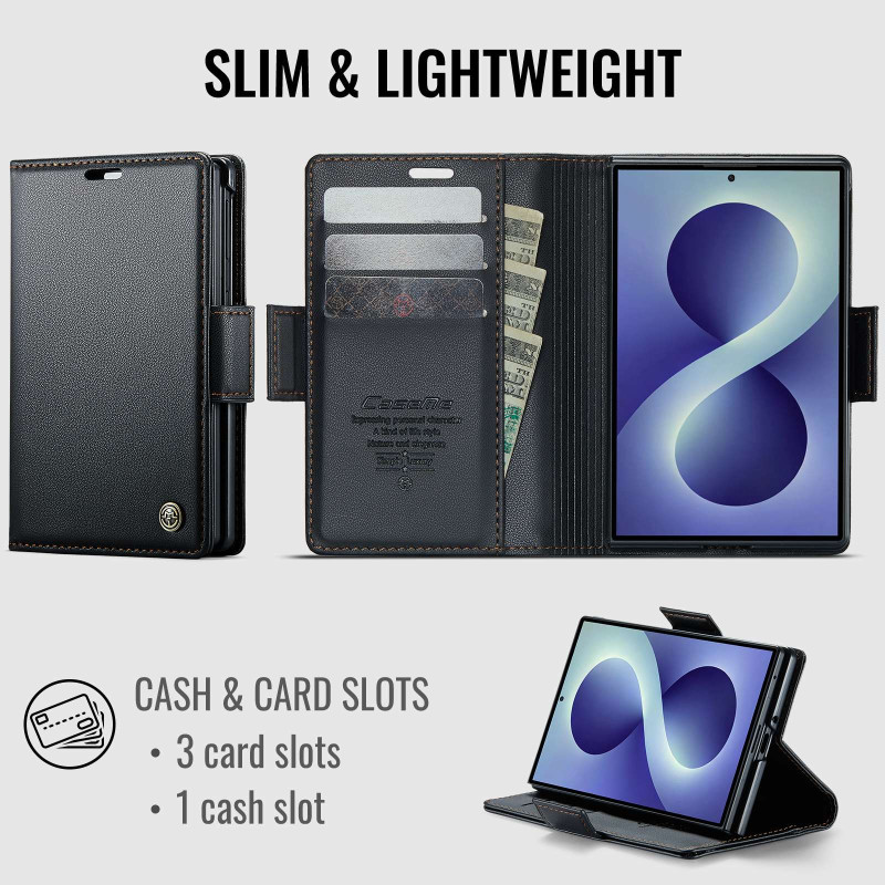 CASEME Glanset telefonlommebokdeksel til Samsung Galaxy Z Fold8