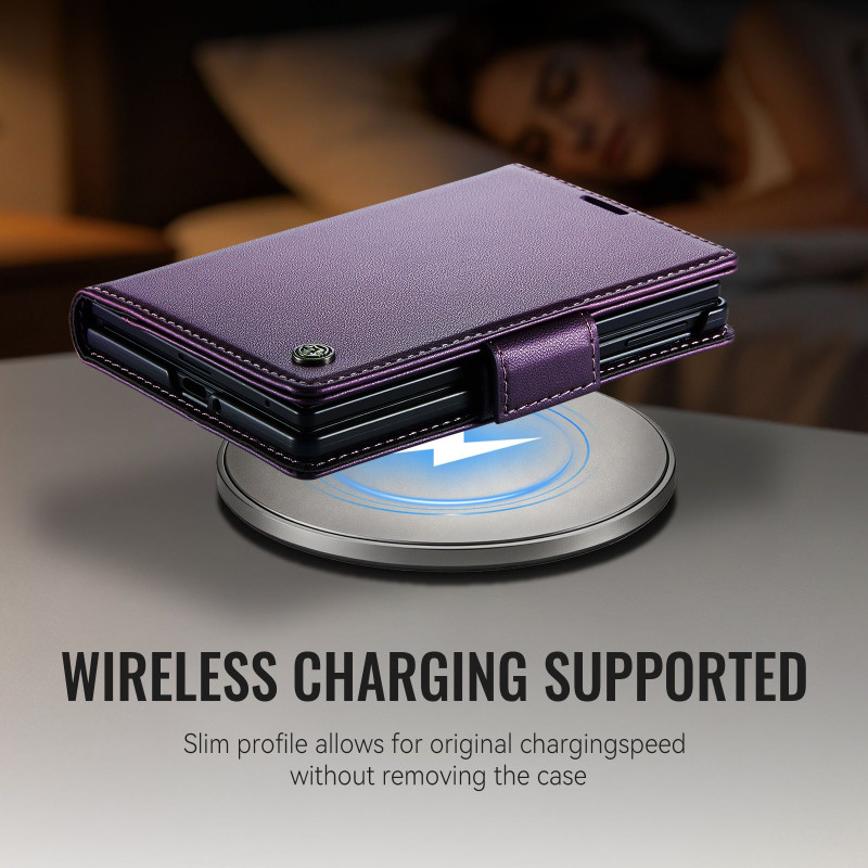 CASEME Glanset telefonlommebokdeksel til Samsung Galaxy Z Fold8