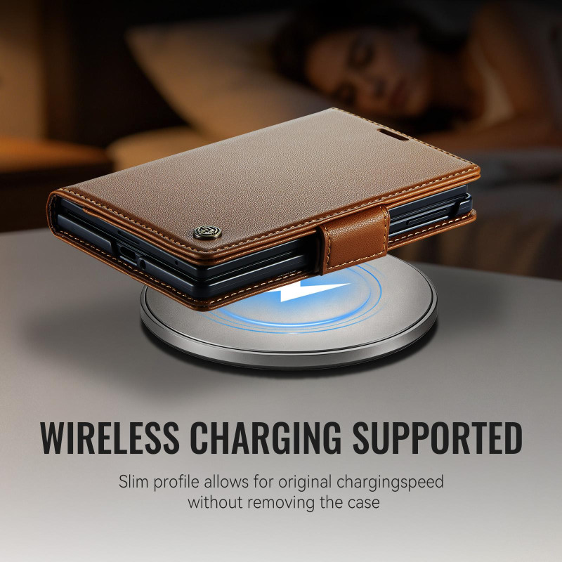 CASEME Glossy Phone Wallet Case for Samsung Galaxy Z Fold8