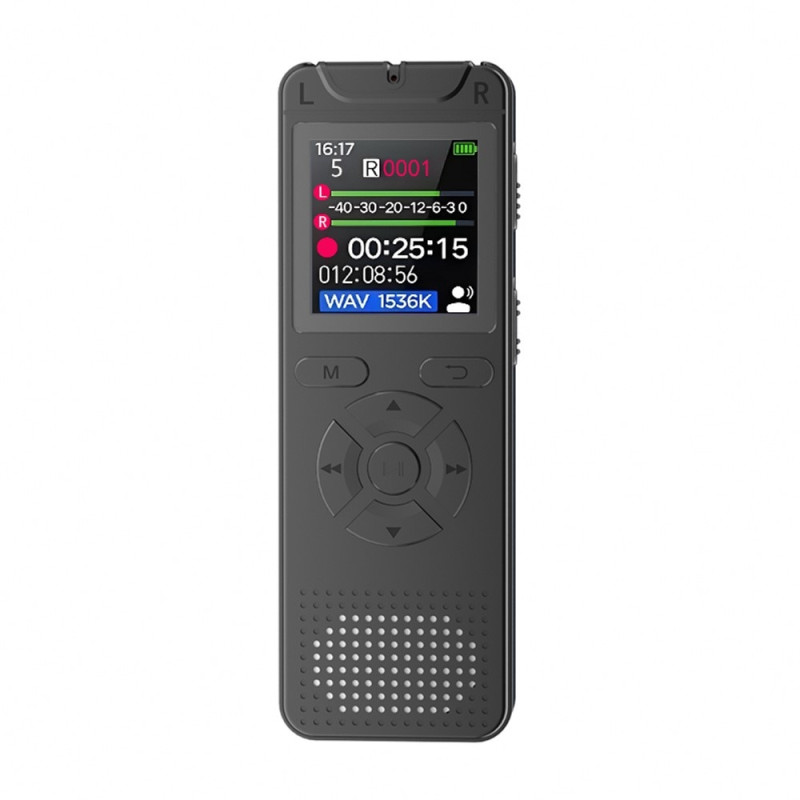 MP3-soitin / digitaalinen sanelukone, 8 Gt:n muisti, kohinanvaimennus, 1,44 tuuman näyttö