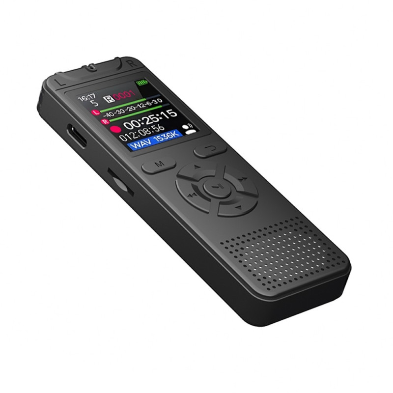 MP3-afspiller / digital stemmeoptager, 8 GB hukommelse, støjreduktion, 1,44"-skærm