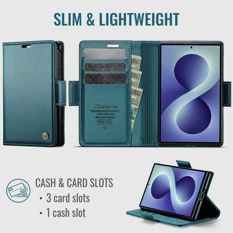 CASEME Glossy Phone Wallet Case for Samsung Galaxy Z Fold8
