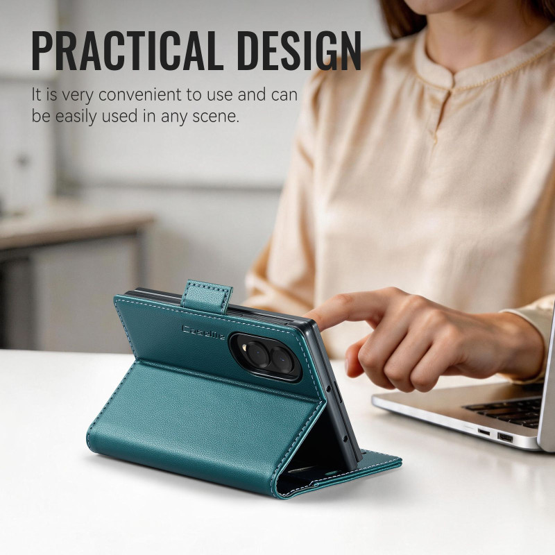 CASEME Glossy Phone Wallet Case for Samsung Galaxy Z Fold8