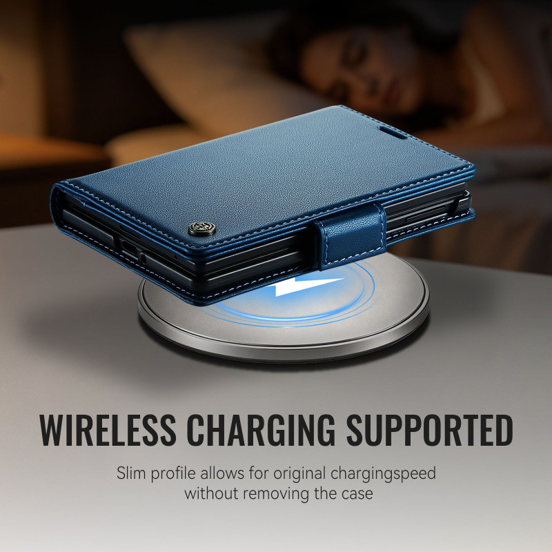 CASEME Glanset telefonlommebokdeksel til Samsung Galaxy Z Fold8