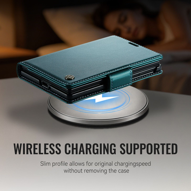 CASEME Glanset telefonlommebokdeksel til Samsung Galaxy Z Fold8